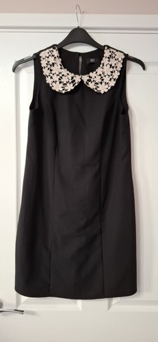 Black knee legnth dress - black,