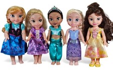 Disney Princess 14" Toddler Doll Bundle - 5 Dolls J472