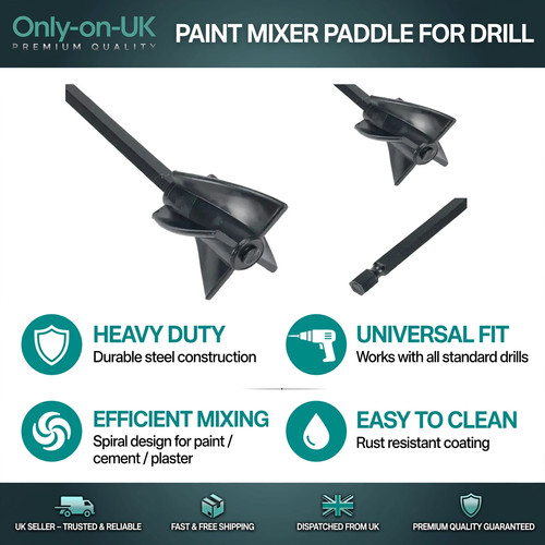 Solid mixer paddles for - mixer,