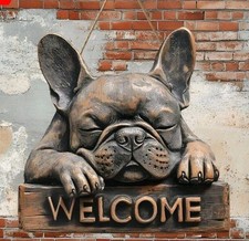 Rustic 2D French Bulldog Wood