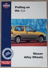 Nissan Alloy Wheels Brochure c.1993 - Micra Almera Pimera QX Terrano Patrol