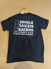 DRAG RACING STREET CAR T-SHIRT, BLACK SIZE MEDIUM, GILDAN BRAND 