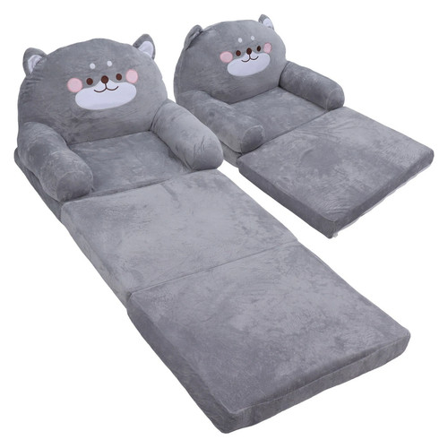 Kids sofa cartoon gray - kids,