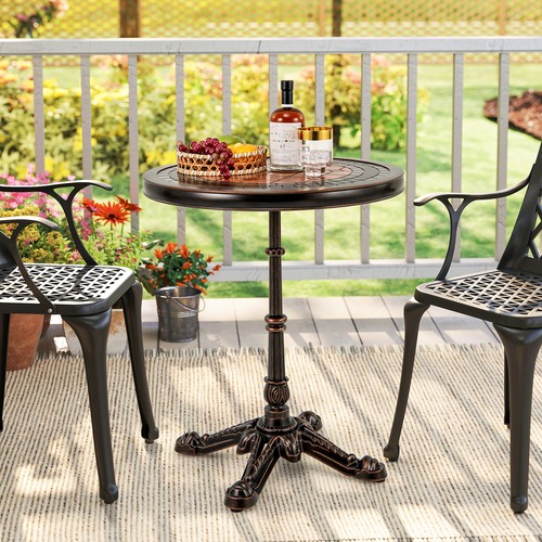 60cm round patio - patio, table