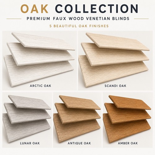 Oak faux wood venetian - venetian, blinds