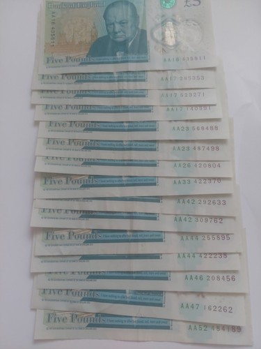 Five pound note series - five,