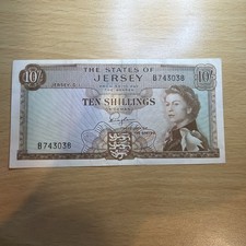 Jersey ten shillings note - jersey,