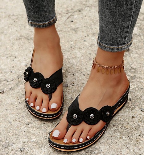 Summer casual flat flower - flat,