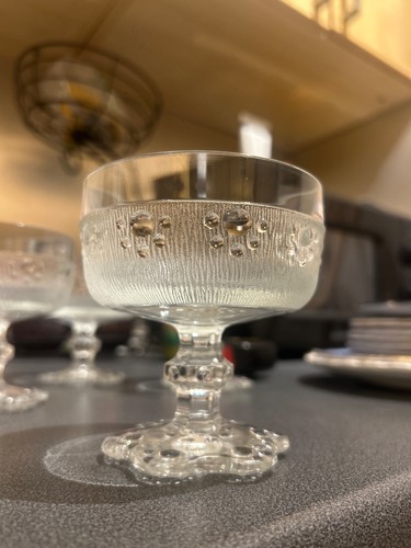 Italian glass coupe bowls