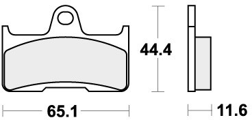 Sbs brake pads rear - brake, yamaha