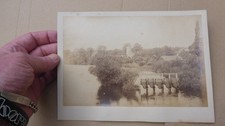 Old Photograph Eel traps on river
