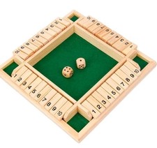 4 Players Shut The Box Wooden