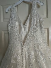 Stunning Eden Bridal Fit & Flare Wedding Dress Size 12