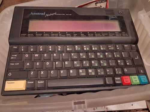Vintage amstrad notepad nc100 - amstrad,