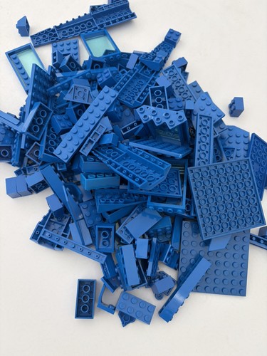 Lego blue bricks parts - lego,