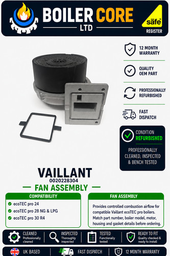 Vaillant 0020228304 boiler - vaillant, fan