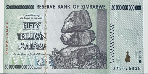 Zimbabwe trillion dollars - zimbabwe,