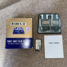 Three Way Film Splicer for super 8, regular 8 and 16mm film Barclay