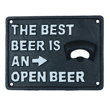The Best Beer Bottle Opener Cast Iron Sign Gift Garage Shed Bar Man Cave Plaque