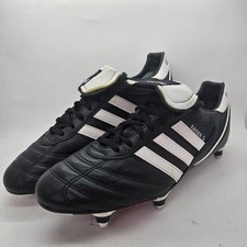 Adidas Kaiser 5 Football Boots Screw In Studs Size UK 10 Black White