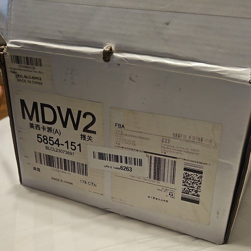 Mdw2 hexagon blue white pvc - mdw2,