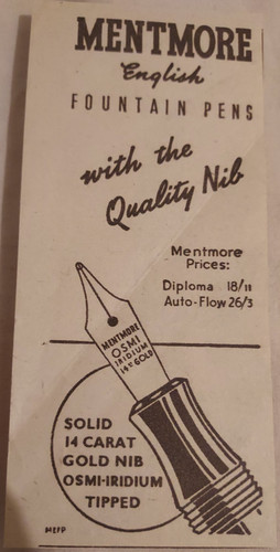 Vtg 1946 mentmore fountain - mentmore,