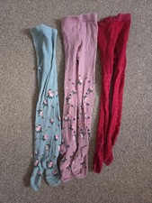 Girls Winter Tights Bundlr Aged 6 years Approx Floral Ones Worn Once