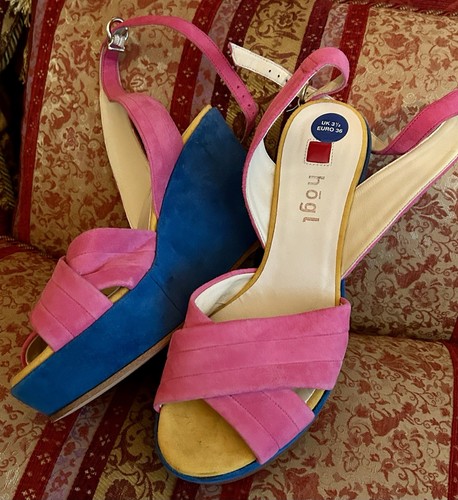 Hogl pink blue - pink/blue, wedge