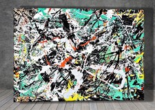 Jackson Pollock Green Silver