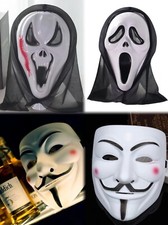 Costume Mask Party Mask Scream Ghost Mask Anonymous Mask V Hacker Fawkes