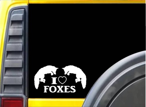 Love foxes sticker - i, (heart)