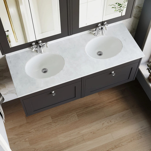 Wall mounted 1200mm 2draw - mounted,
