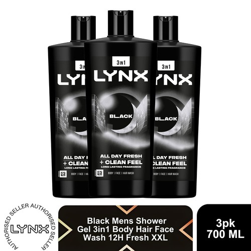 Lynx black shower gel - black, 700ml