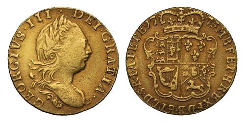 George iii 1775 - 1775, half-guinea