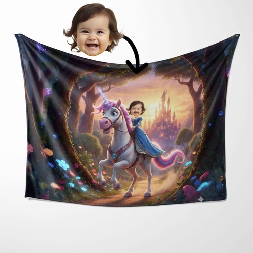 Unicorn kids cute blanket - unicorn,
