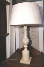 Large Vintage Carved Alabaster