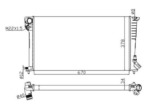 Nrf radiator for peugeot - nrf,