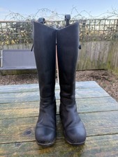 Toggi Riding Boots Size 4. Extra Wide Fit Black Leather. Short leg length. 