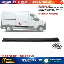RIGHT SIDE DOOR MOULDING STRIP PANEL FITS VAUXHALL Movano RENAULT Master
