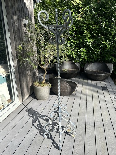 Wrought iron coat stand - wrought,