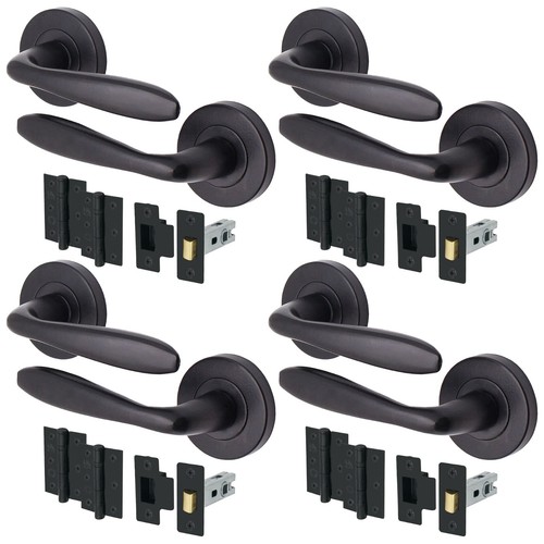 Black internal door - internal,