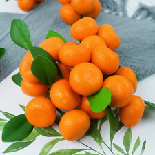 9pcs Artificial Fruit Fake Oranges Theater Prop Staging Home Decor Faux Orange