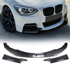Spoiler Lip+Side Splitter Cover Trim Fit For BMW 1 Series F20 F21 M Sport 11-15