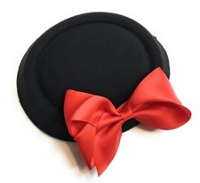 Big Bow Pillbox Wedding Hat