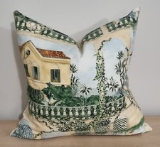 Osborne And Little Rhapsody Villa Como Terracotta Cushion Cover 50x50 cm