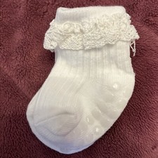 Cute White Frilly Socks Cabbage Patch Kids Compatible For Dinkum And Mary Jane