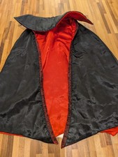 Black  And Red Vampire Cloak Age 5-6
