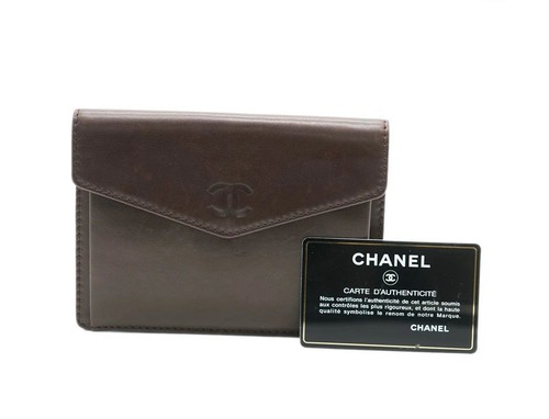 Chanel brown wallet purse - chanel,