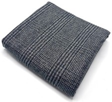 Grey Green Wool Fabric Check