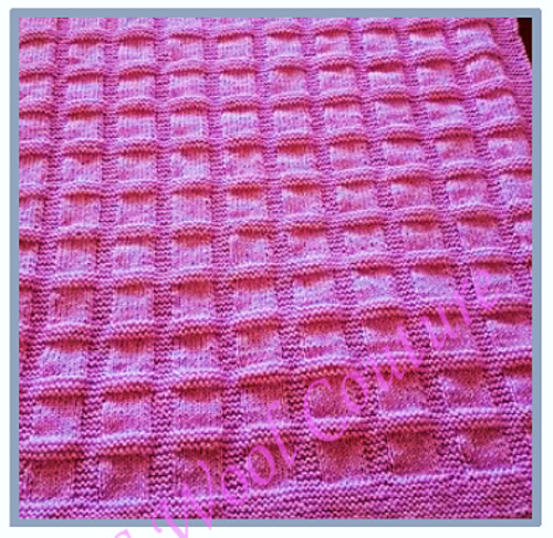 Knitting pattern blanket cot - knitting,